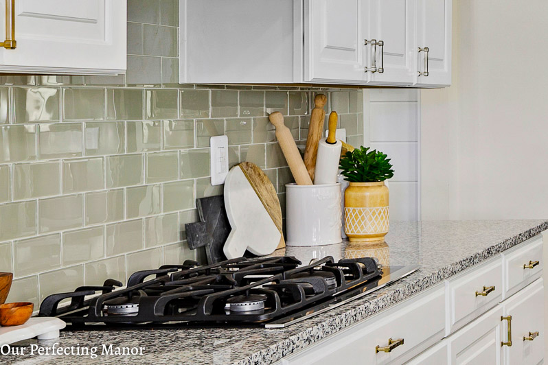 Our Kitchen Backsplash Tile.  Farmhouse kitchen backsplash, White