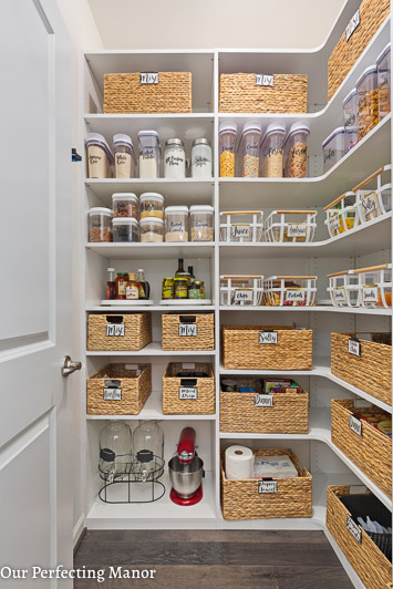 8 Steps to a Pretty and Practical Pantry | Our Perfecting Manor
