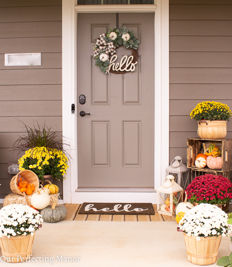 Front Porch Fall Decor Tour | Our Perfecting Manor