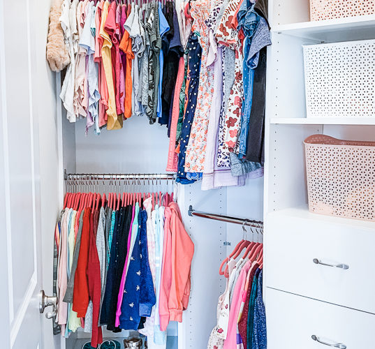 Budget Organizing | Easily Organize a Girl's Walk-in Closet | Our ...