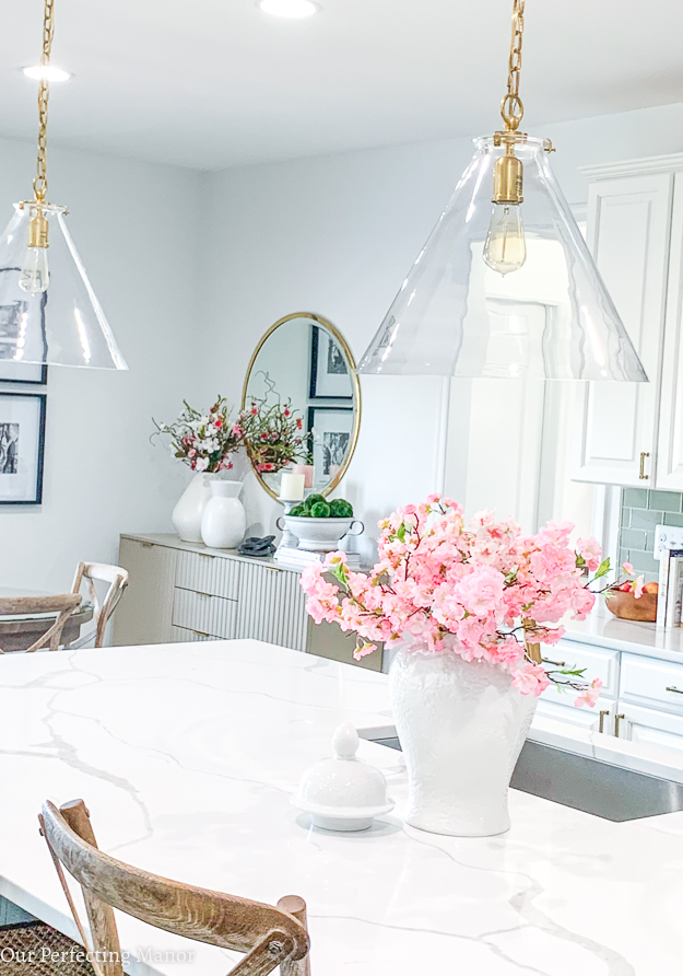 This is my 2020 Spring Home Tour with blush pink and floral accents.