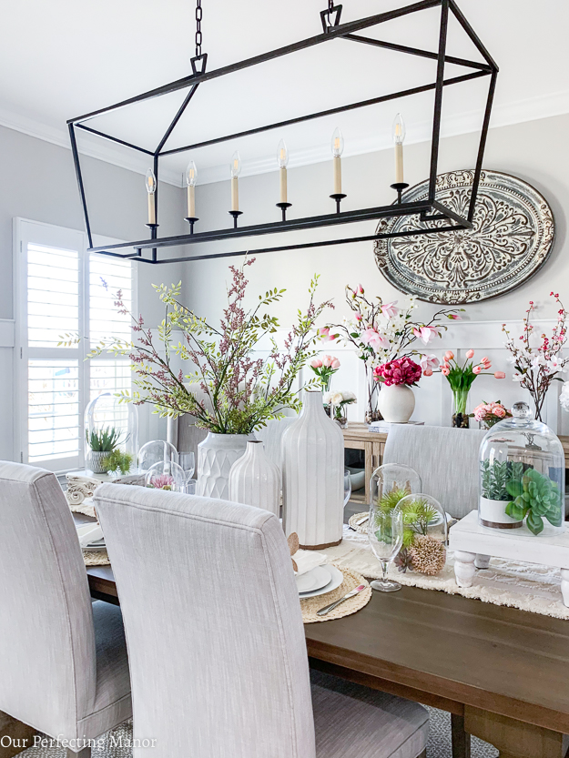 Spring Home Tour: Blush Pink and Florals | Our Perfecting Manor