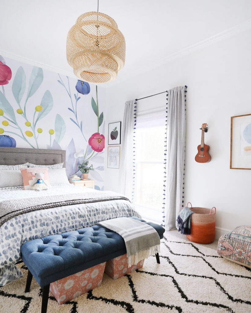 Sunny Circle Studio girl's bedroom makeover.