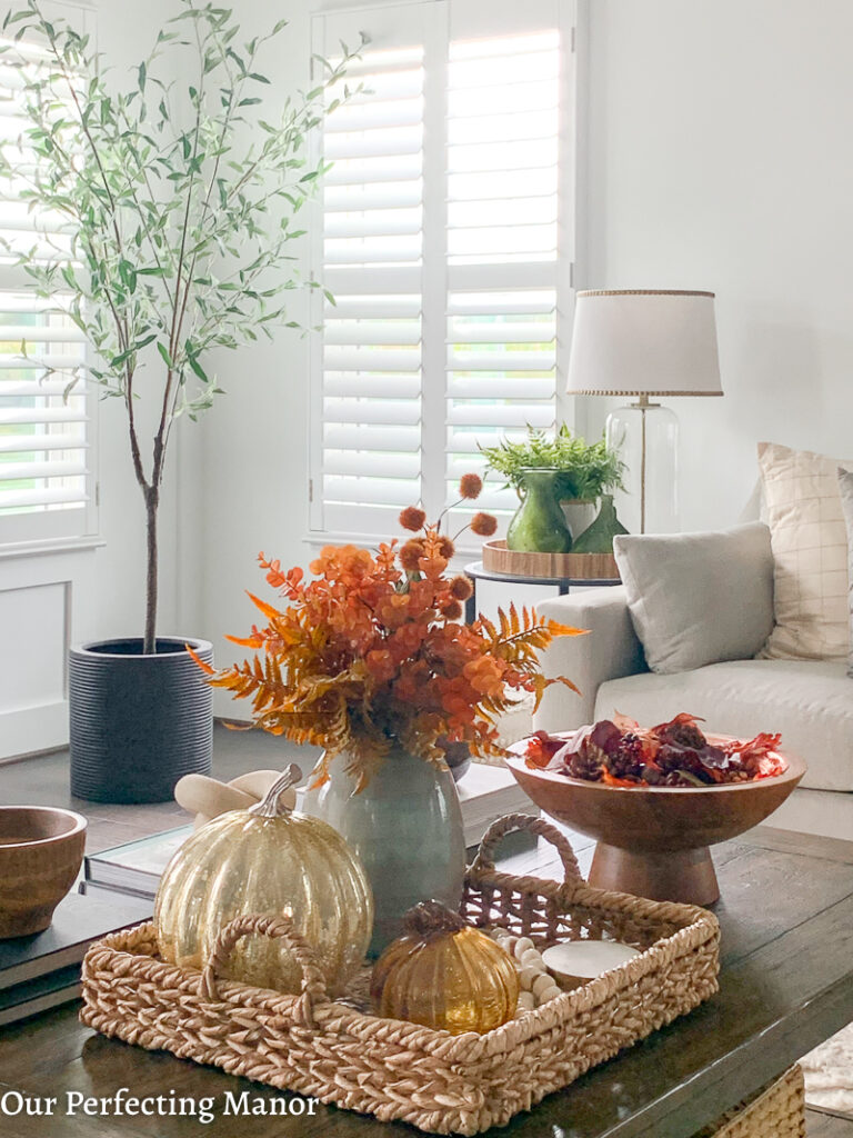 Coffee table decor.