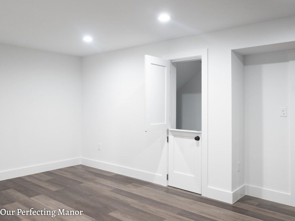 Basement dutch door