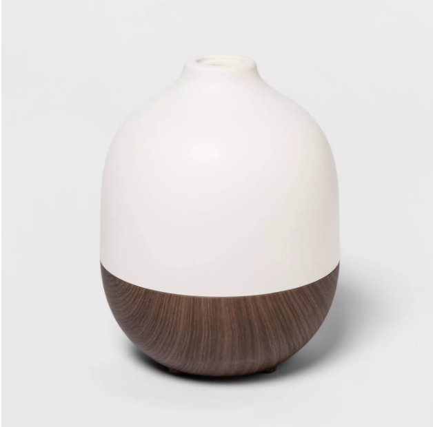 300ml Woodgrain Oil Diffuser White/Brown - Project 62 for self-care