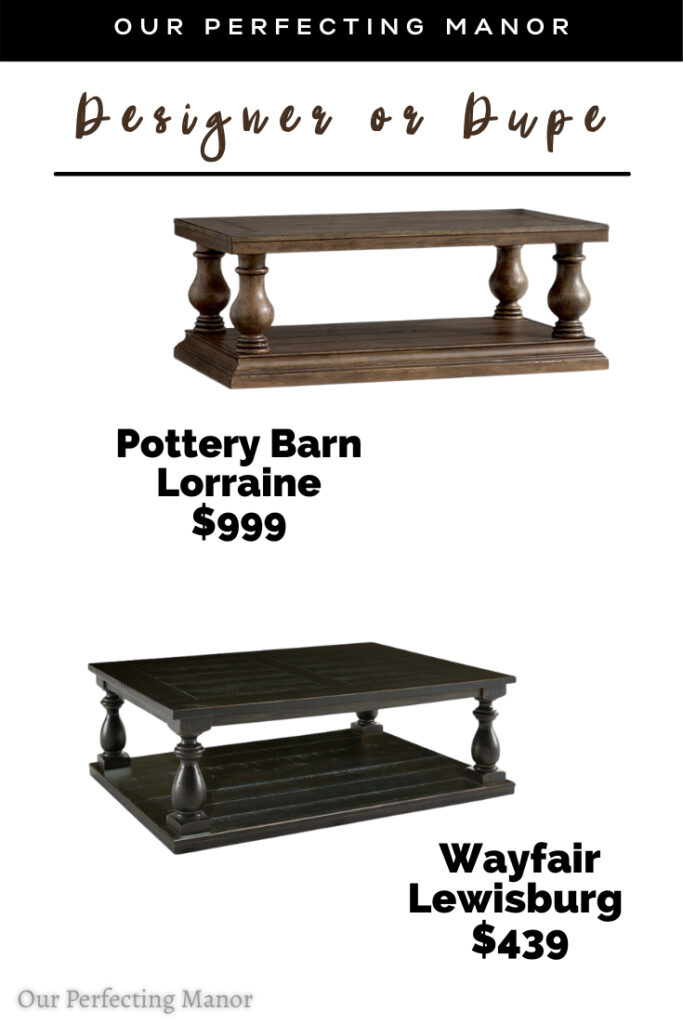 Pottery Barn Lorraine Coffee Table