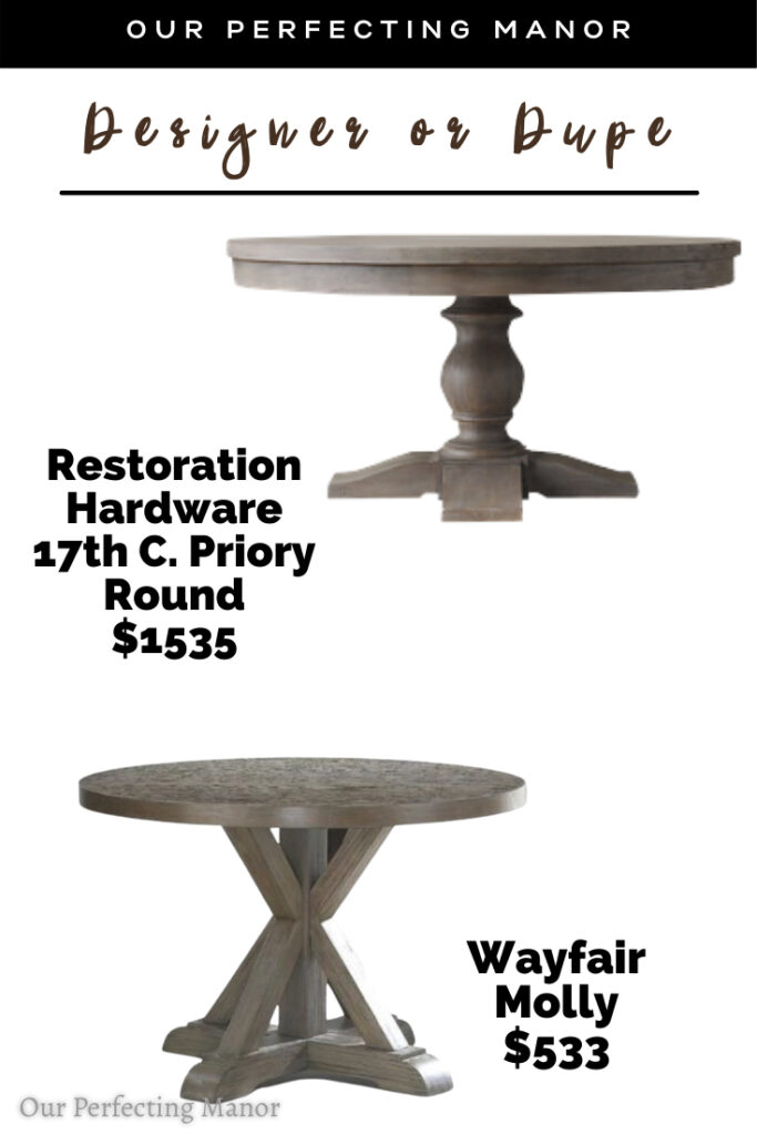How To Get The Pottery Barn And, Toscana Round Dining Table Dupe