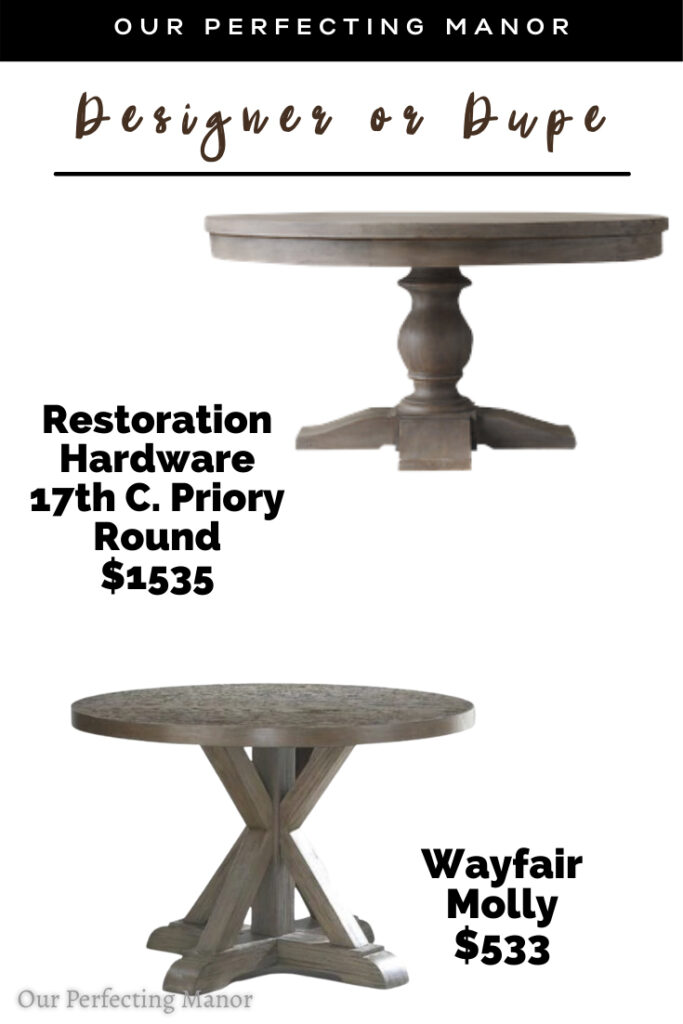 Restoration Hardware 17th C. Priory Round Table