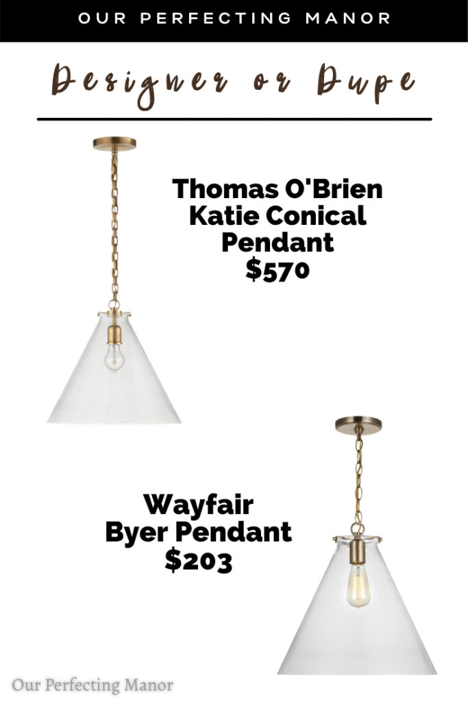 Thomas O'Brien Katie Conical Pendant